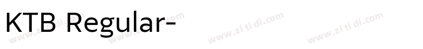 KTB Regular字体转换